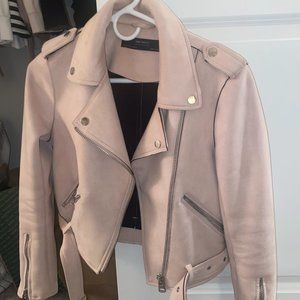 Suede Moto Jacket